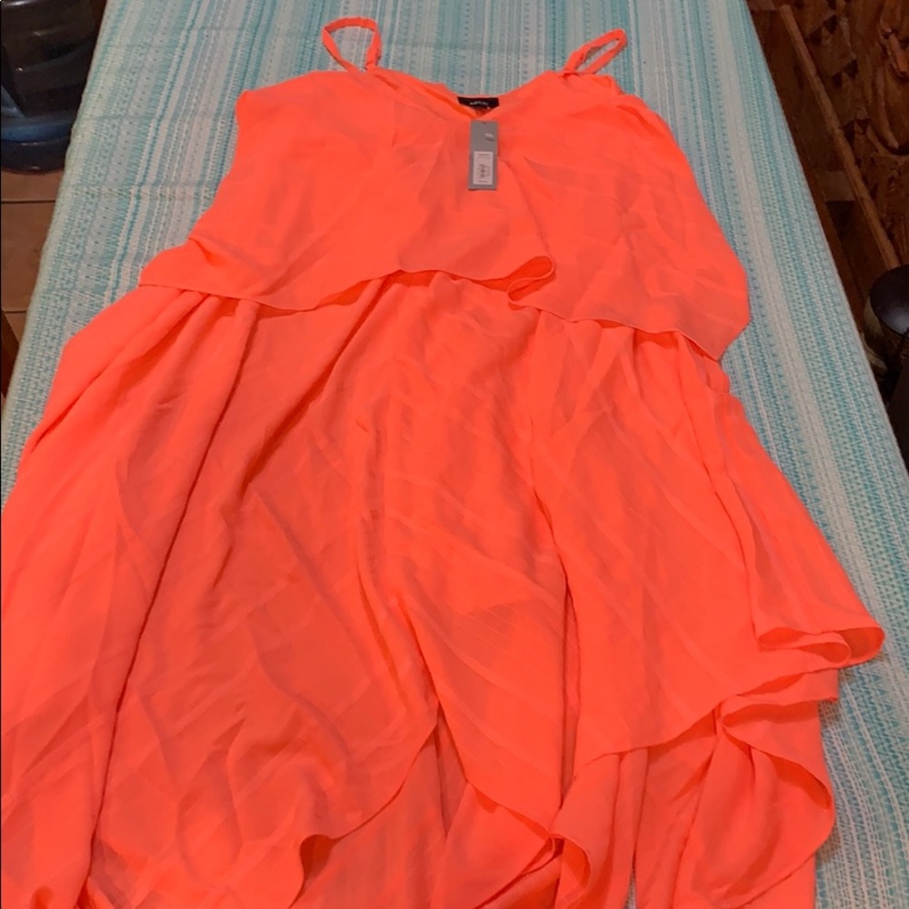 Apt 9 - NEÓN SALMÓN COLOR DRESS - Medium